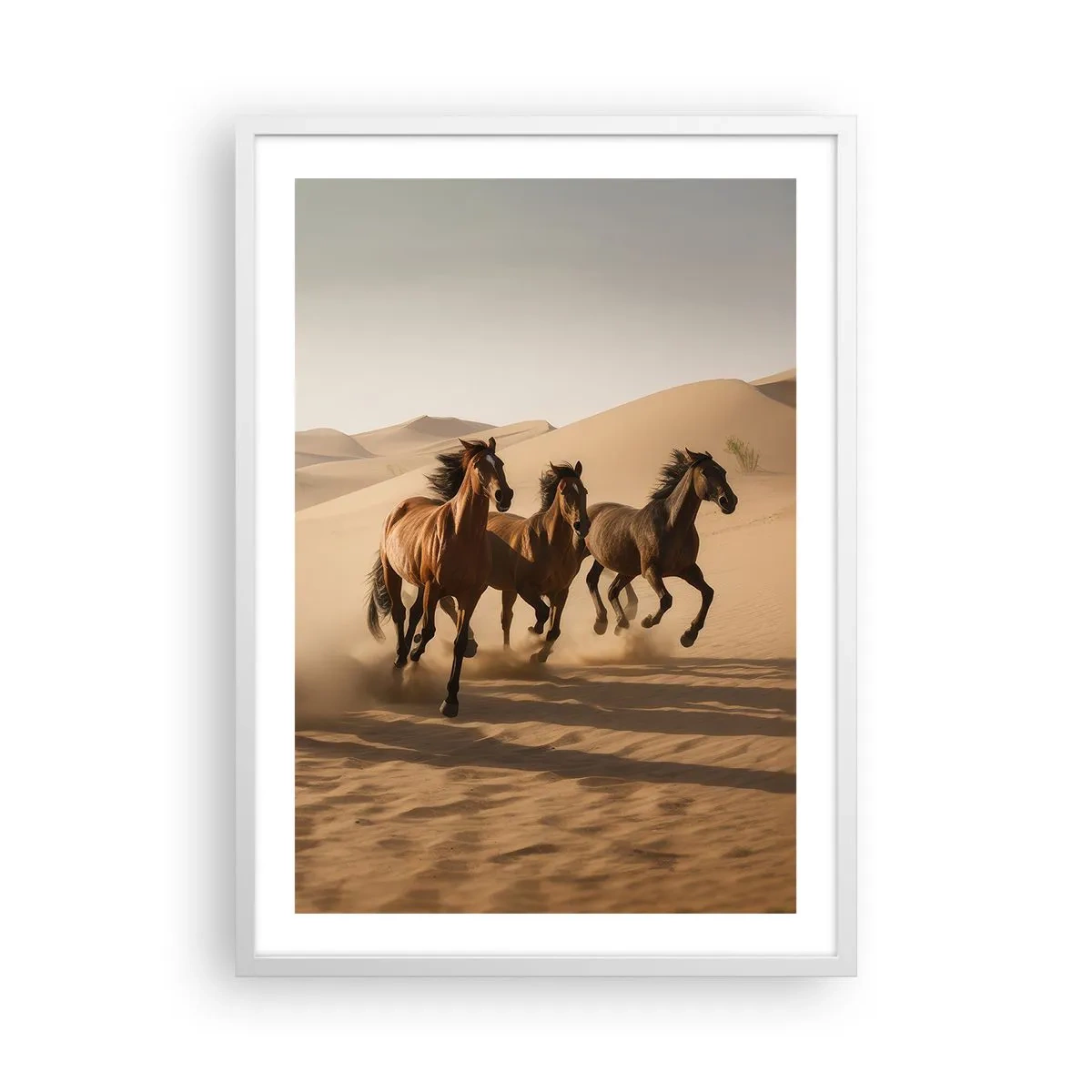 Plagát v bielom ráme - Voľné ako vietor - 50x70 cm