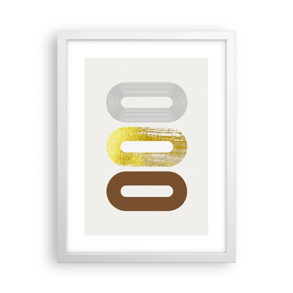 Plagát v bielom ráme - Ooo! - 30x40 cm