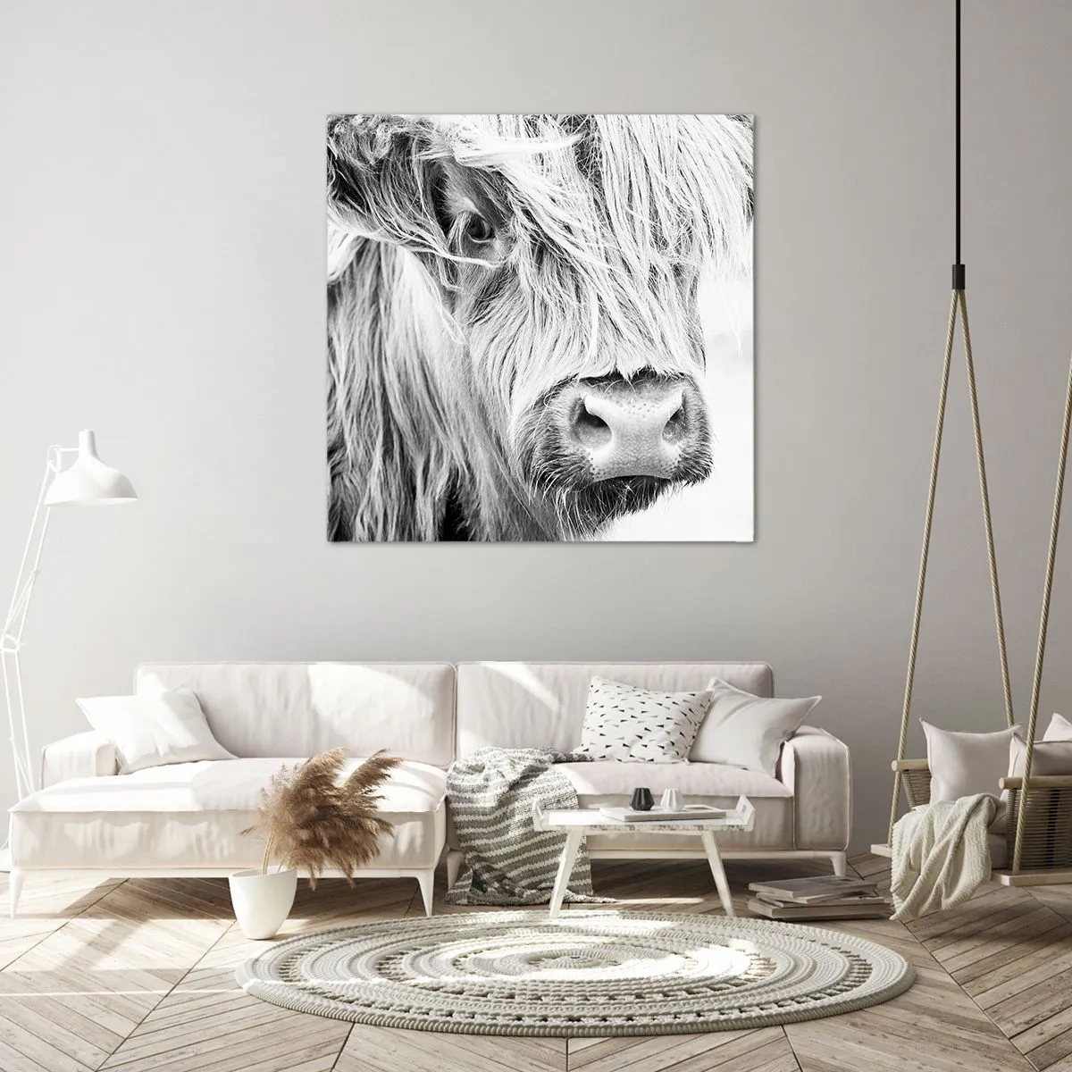 Obraz na plátne - Škótska divokosť - 60x60 cm