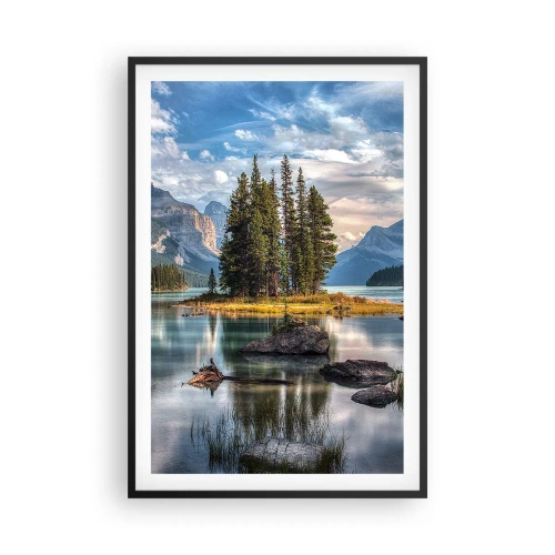 Plagát v čiernom ráme - Pri veľkej a čistej vode… - 61x91 cm