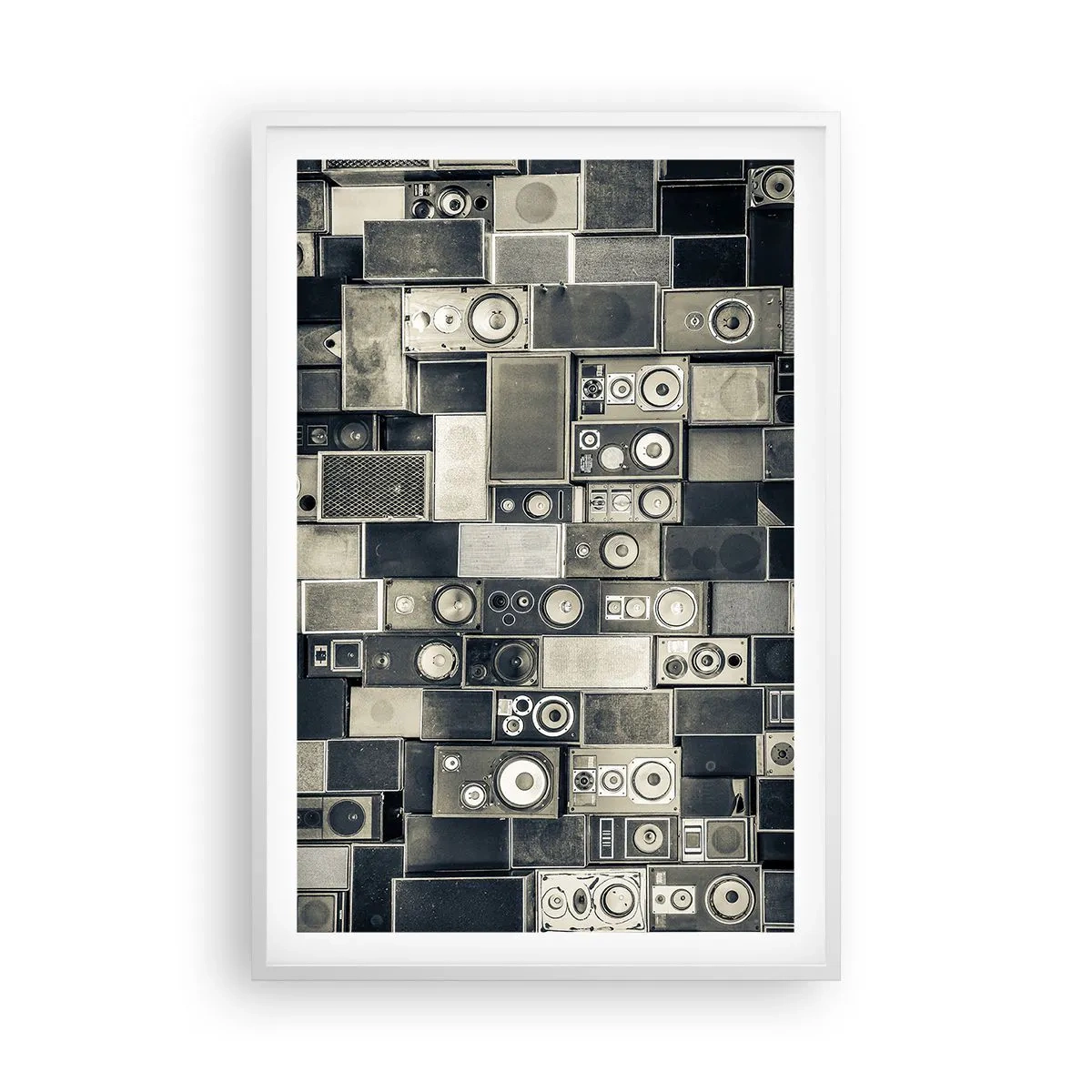Plagát v bielom ráme - A všetko je v pohode - 61x91 cm