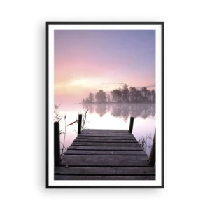 Plagát v čiernom ráme - Z ľaliovej hmly… - 70x100 cm