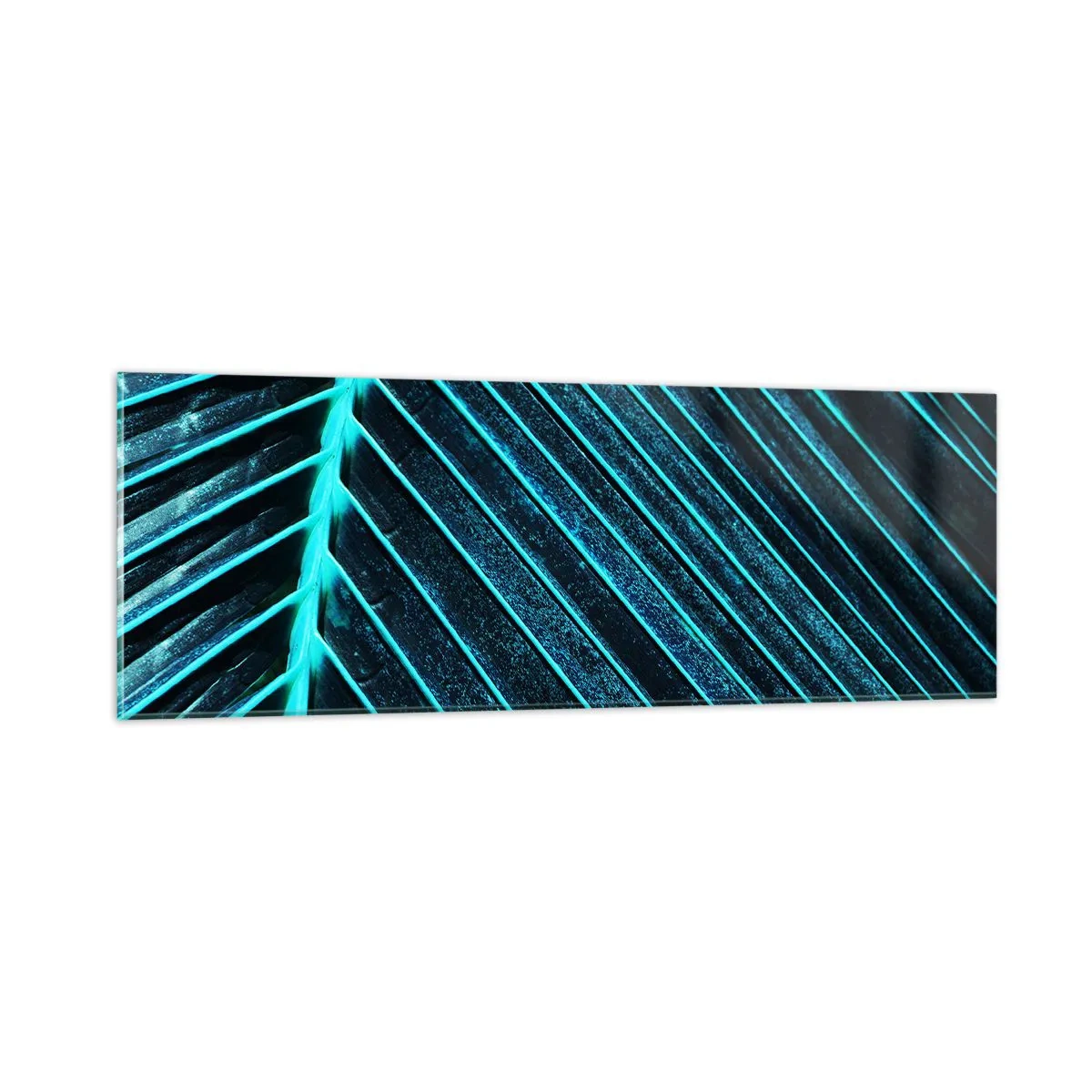 Obraz na skle - Textúra zelene - 90x30 cm