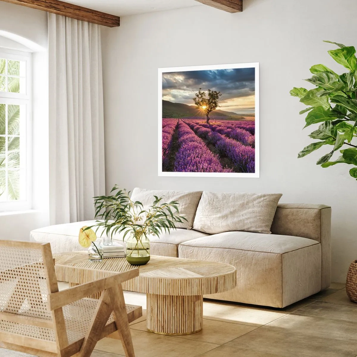 Plagát - Aróma vo fialovej - 60x60 cm