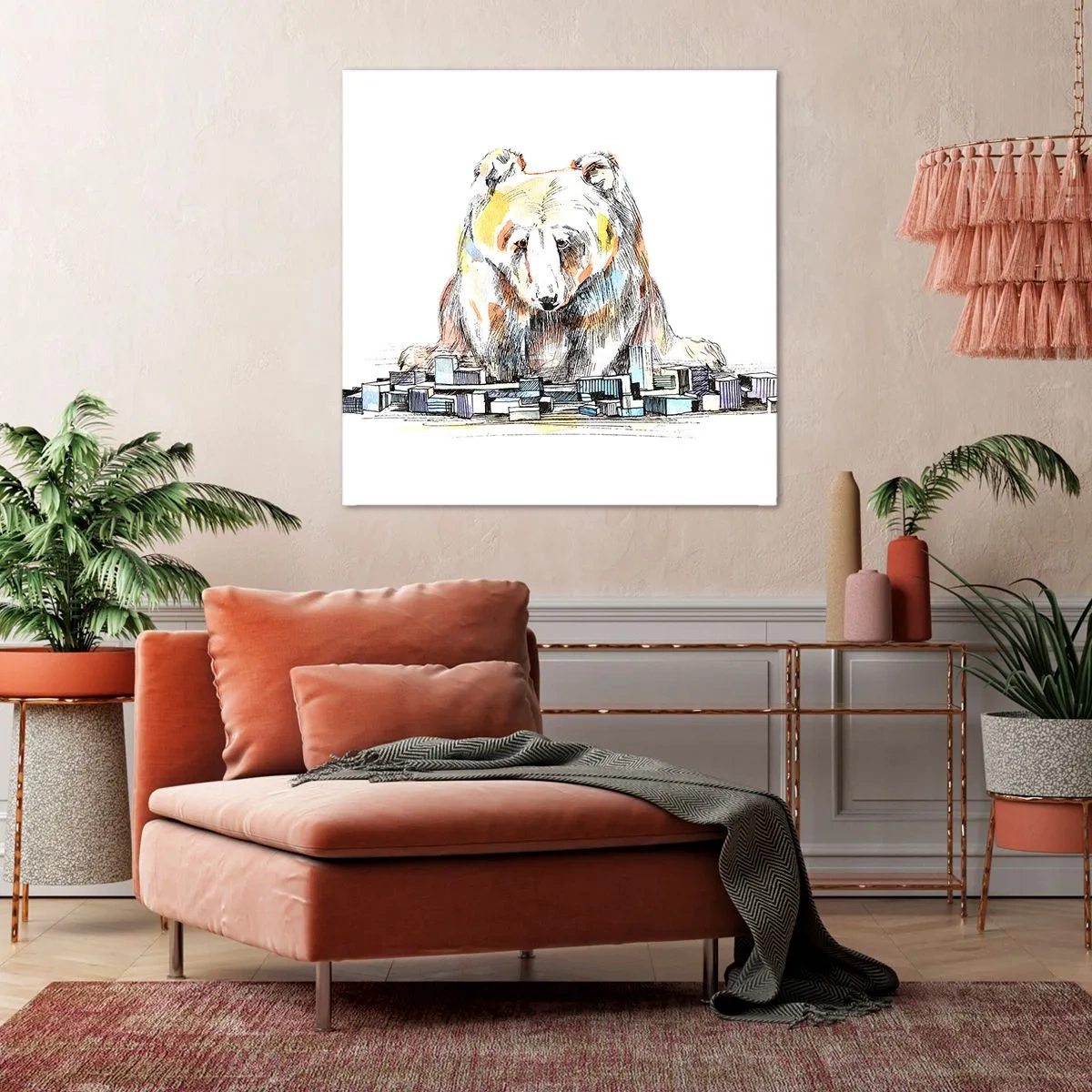 Obraz na plátne - Ako sa dá takto žiť? - 40x40 cm