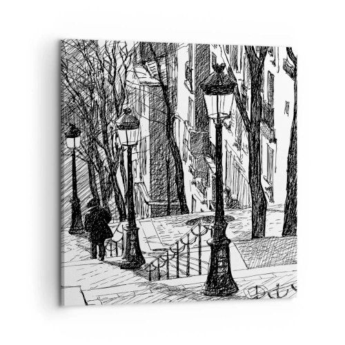 Obraz na plátne - Milostný príbeh alebo horor? - 50x50 cm