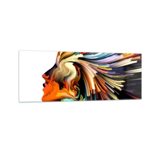 Obraz na skle - Explózia predstavivosti - 140x50 cm