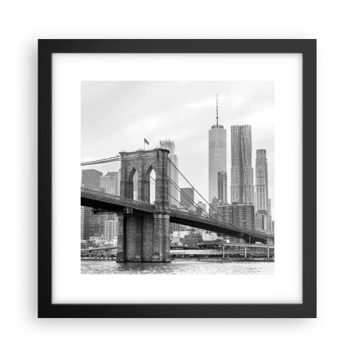 Plagát v čiernom ráme - Newyorské zázraky - 30x30 cm