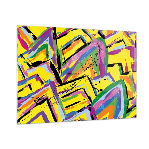 Obraz na skle - Až kričí radosťou - 100x70 cm