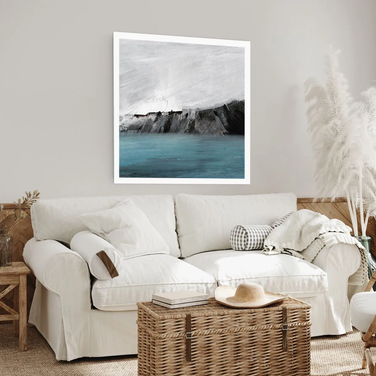 Plagát - Voda – zem: stret živlov - 50x50 cm