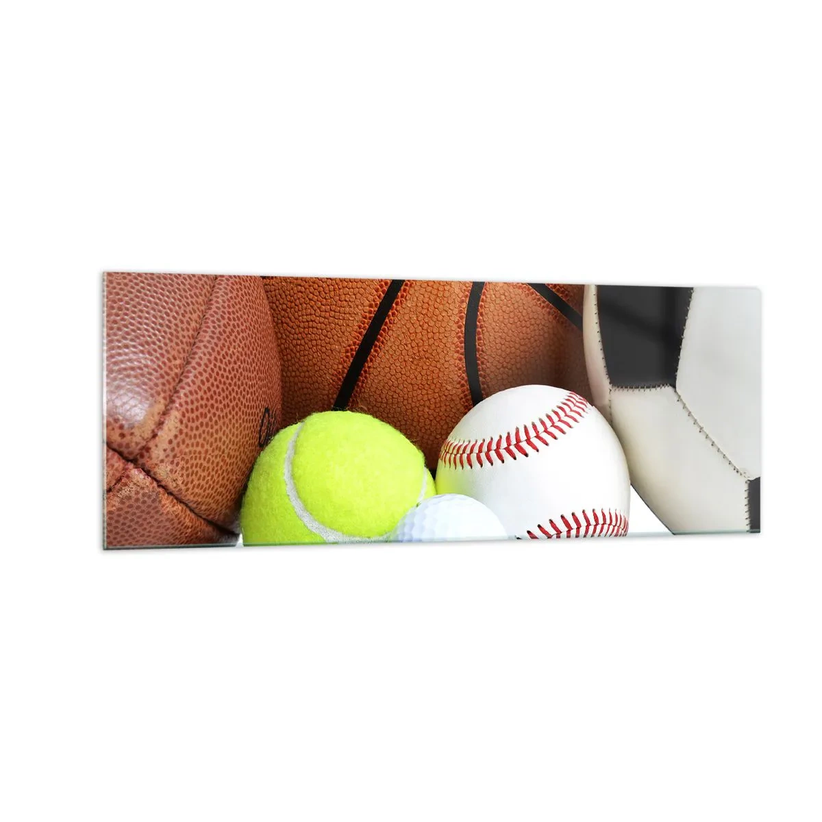Obraz na skle - Spája nás futbal! - 140x50 cm