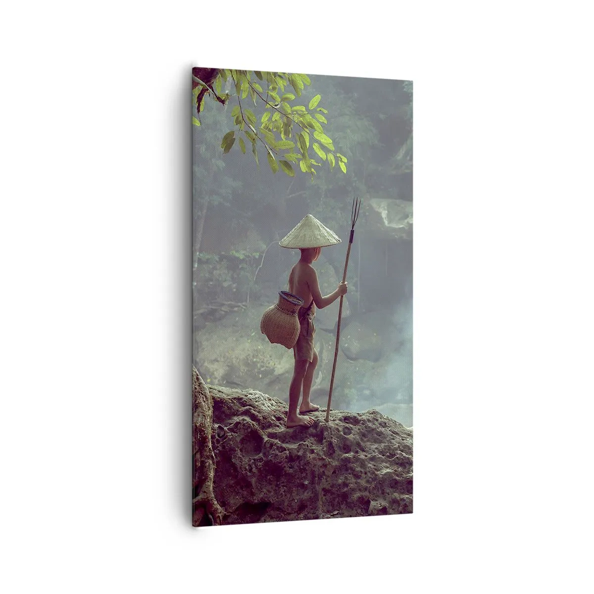 Obraz na plátne - Spriatelený s prírodou - 65x120 cm