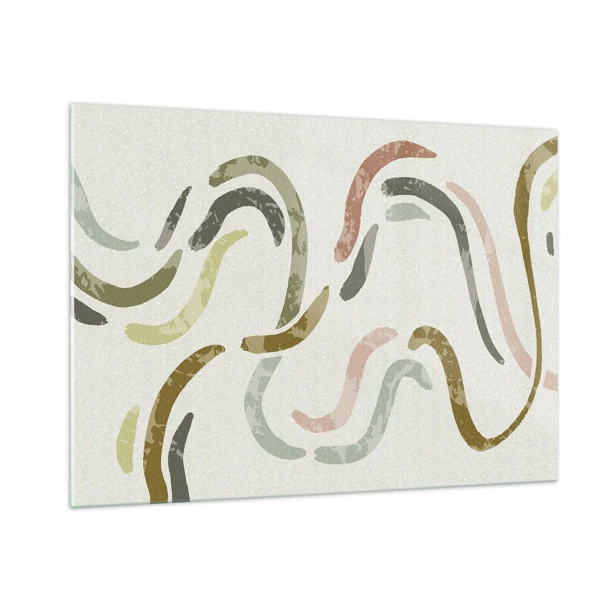 Obraz na skle - Radostný tanec abstrakcie - 100x70 cm