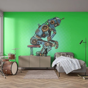 Samolepiaca Fototapeta Deluxe Sticker - Nad podstatou bytia - Abstrakcia, Inteligentný robot, Pre deti - 400x280 cm