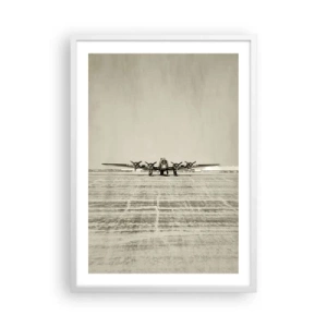 Plagát v bielom ráme - Ako vždy pripravený - 50x70 cm