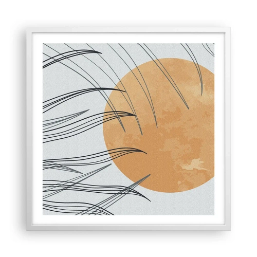 Plagát v bielom ráme - Vždy ku slnku - 60x60 cm