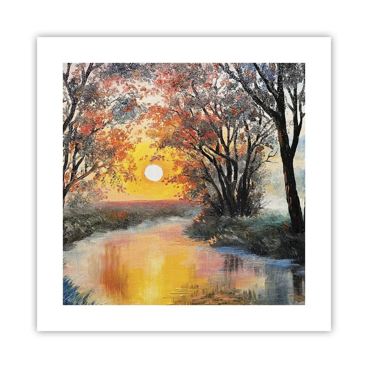 Plagát - Jesenný nádych - 40x40 cm