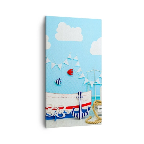 Obraz na plátne - Detská túžba za dobrodružstvom - 45x80 cm