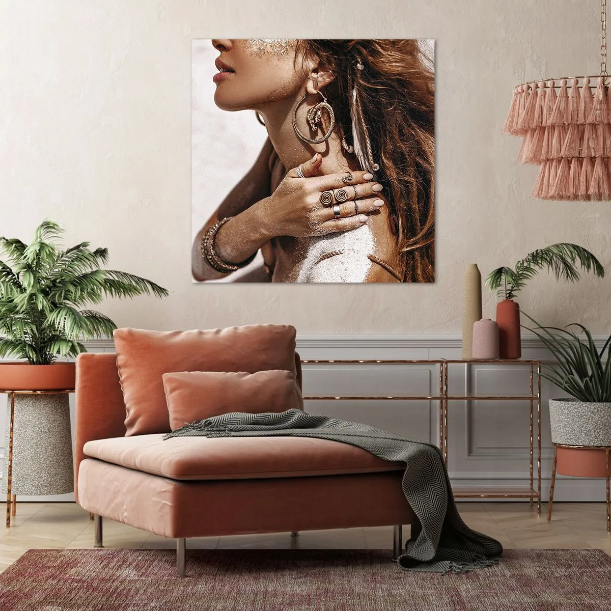 Obraz na plátne - Kráľovná divokej pláže - 70x70 cm