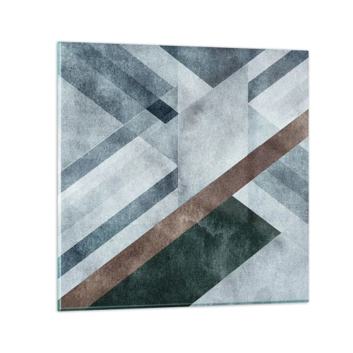 Obraz na skle - Sofistikovaná elegancia geometrie - 40x40 cm