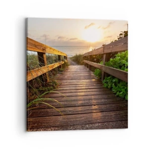 Obraz na plátne - A priamo k brehu - 70x70 cm