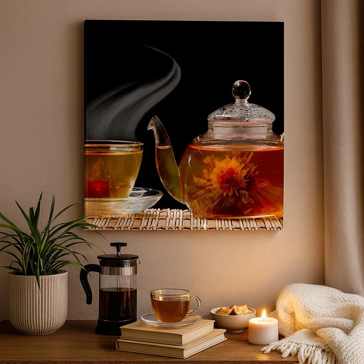 Obraz na plátne - Mágia a umenie varenia čaj - 30x30 cm