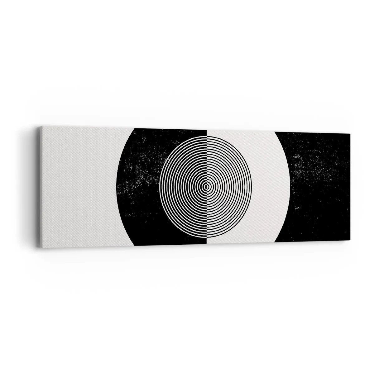 Obraz na plátne - Harmónia v čiernej a bielej - 90x30 cm