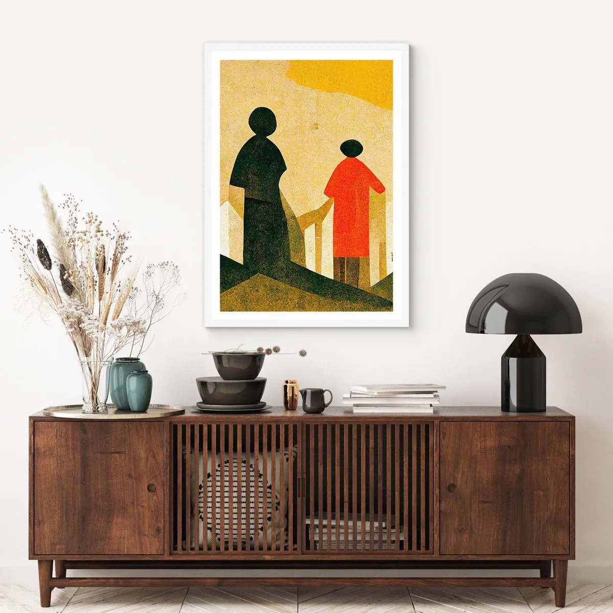 Plagát v bielom ráme - Ešte veľmi ďaleko - 50x70 cm