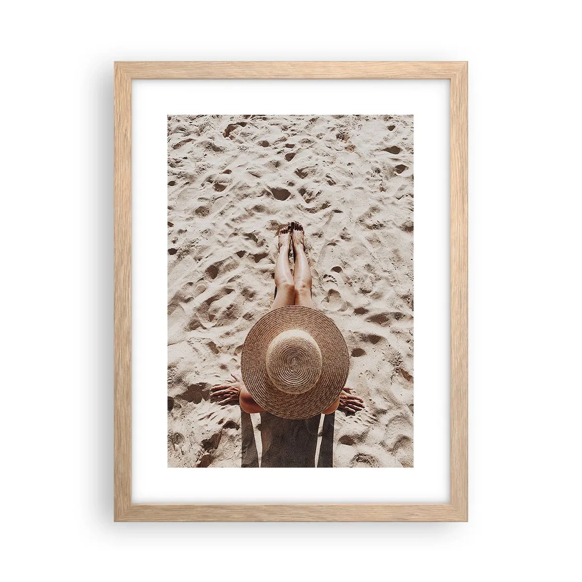 Plagát v ráme zo svetlého duba - Vysnívaný čas - 30x40 cm