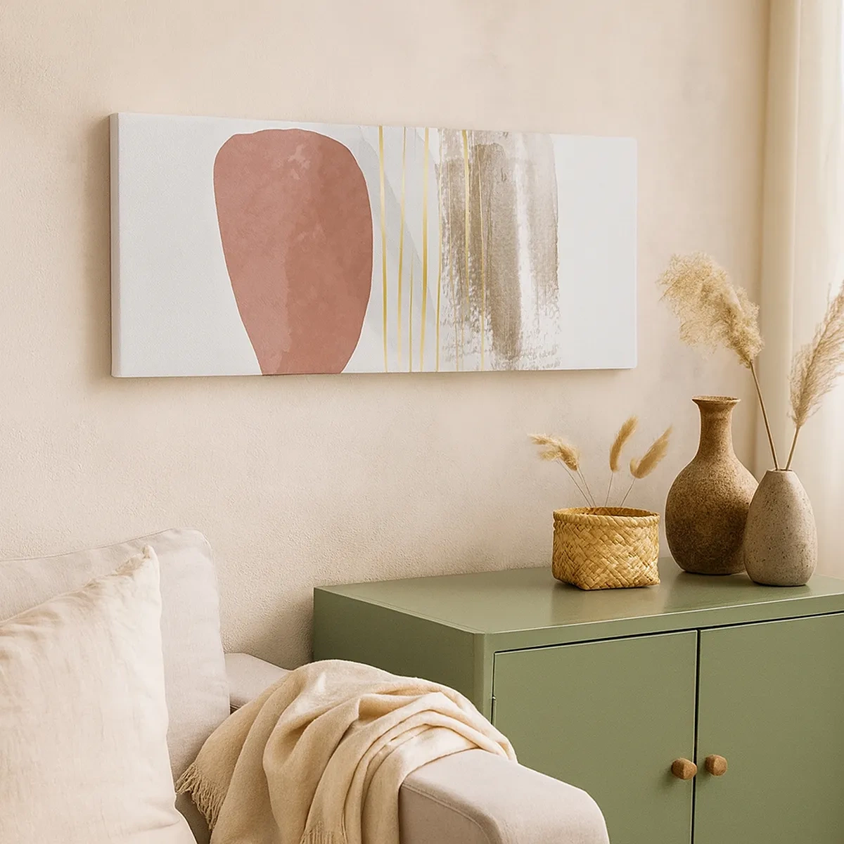 Obraz na plátne - Abstraktná kolonáda - 30x30 cm