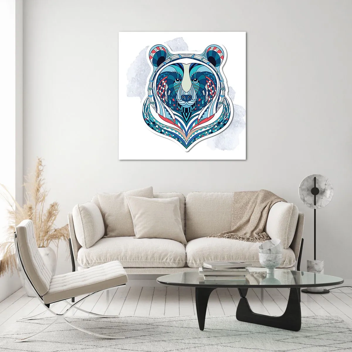 Obraz na skle - Eviva Grenlandia! - 70x70 cm