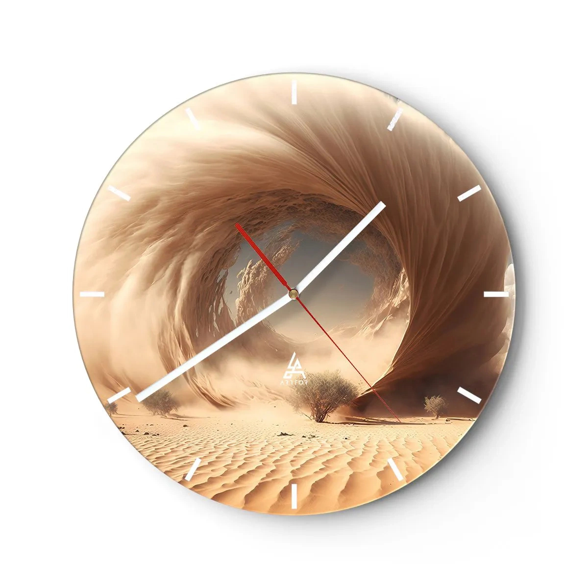 Nástenné hodiny - Otvorený portál - 40x40 cm