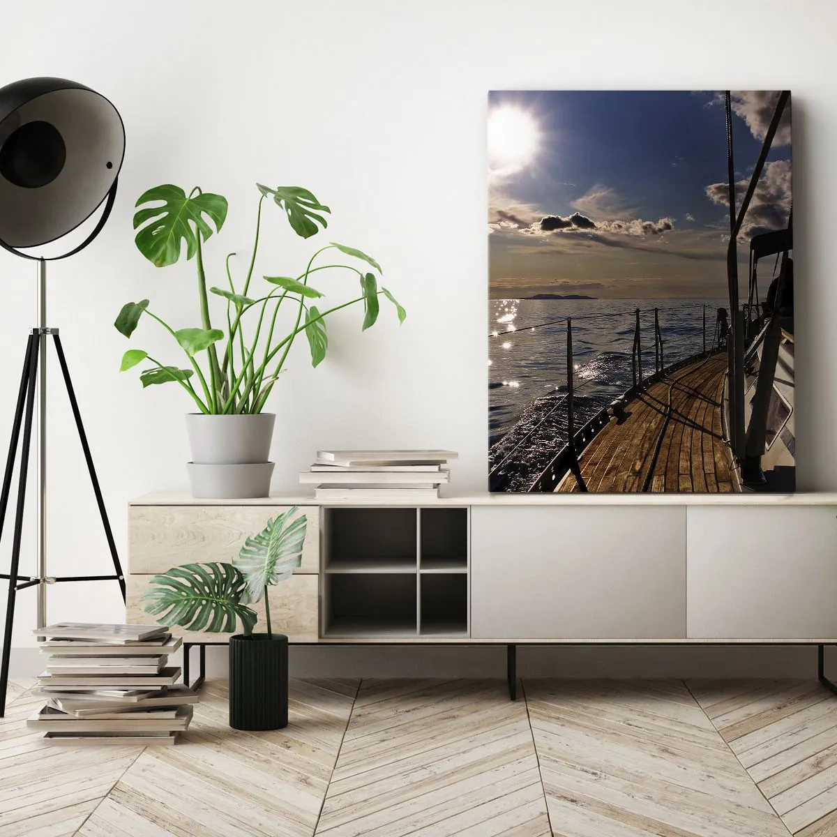 Obraz na plátne - Plavba smerom k slnku - 50x70 cm
