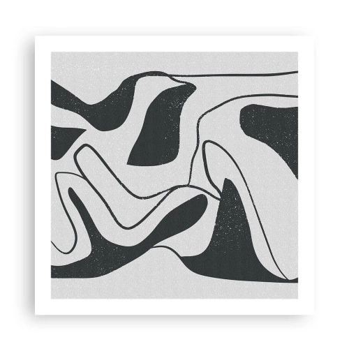 Plagát - Abstraktná hra v labyrinte - 60x60 cm