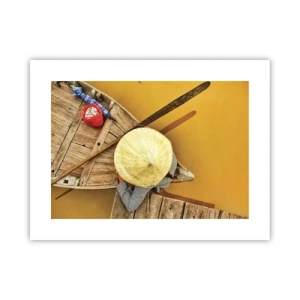 Plagát - Život na žltej rieke - 40x30 cm