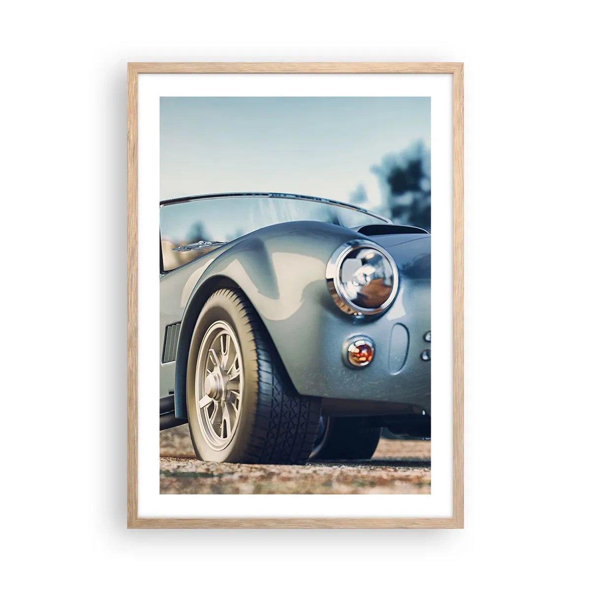 Plagát v ráme zo svetlého duba - Pretože na štýle záleží - 50x70 cm