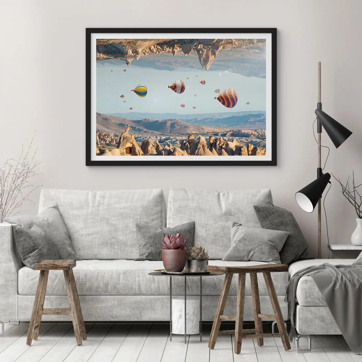 Plagát v čiernom ráme - Tu je možné všetko - 50x40 cm