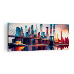 Obraz na plátne - Famózny New York - 100x40 cm