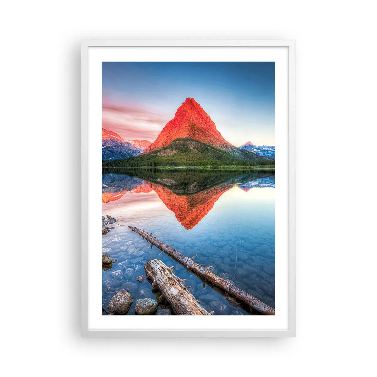 Plagát v bielom ráme - Teplo a chlad - 50x70 cm