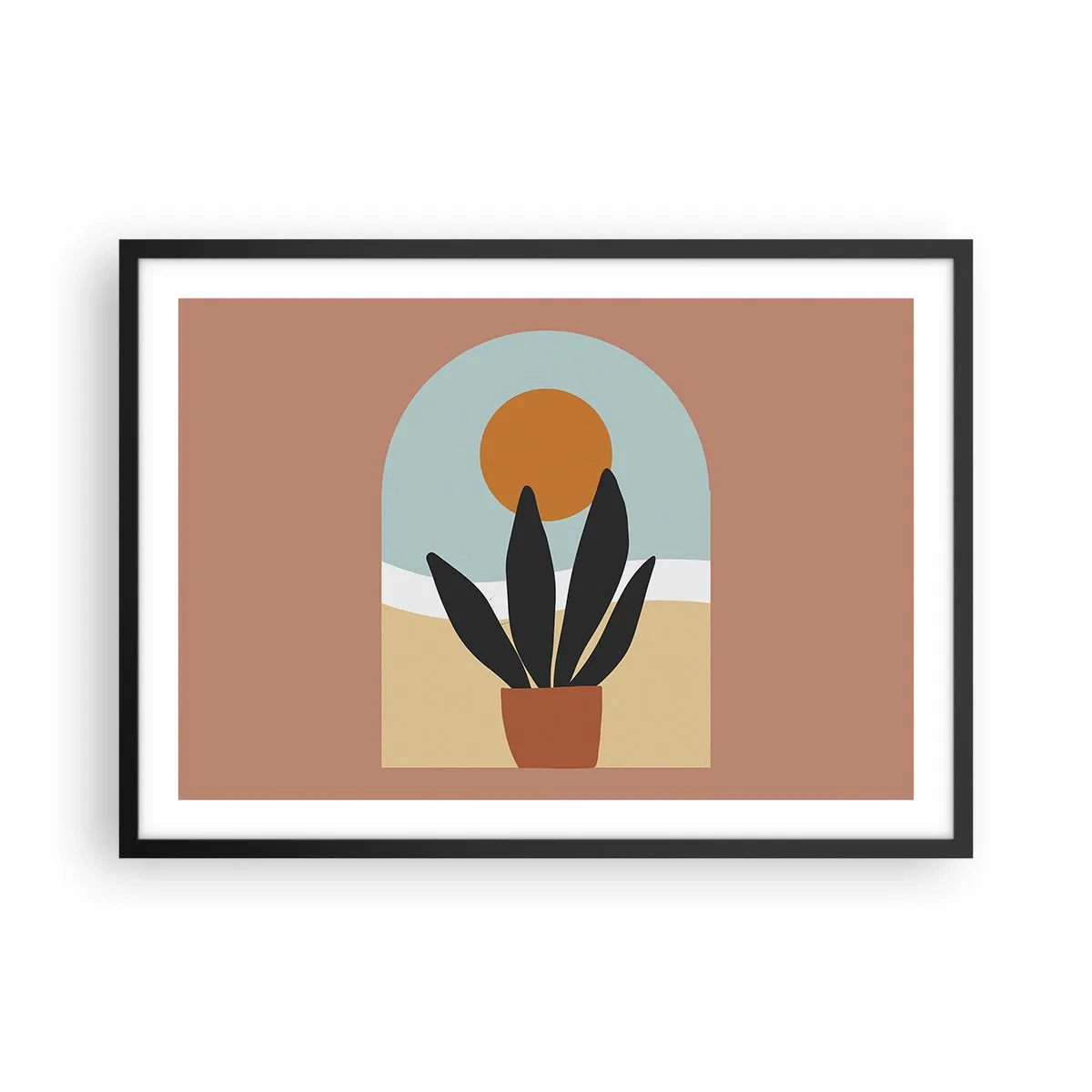 Plagát v čiernom ráme - Malé radosti - 70x50 cm