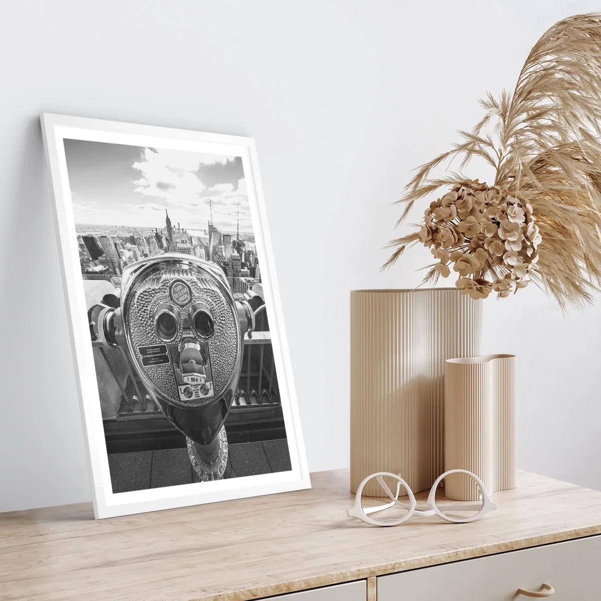 Plagát v bielom ráme - Mesto nad mestami - 61x91 cm