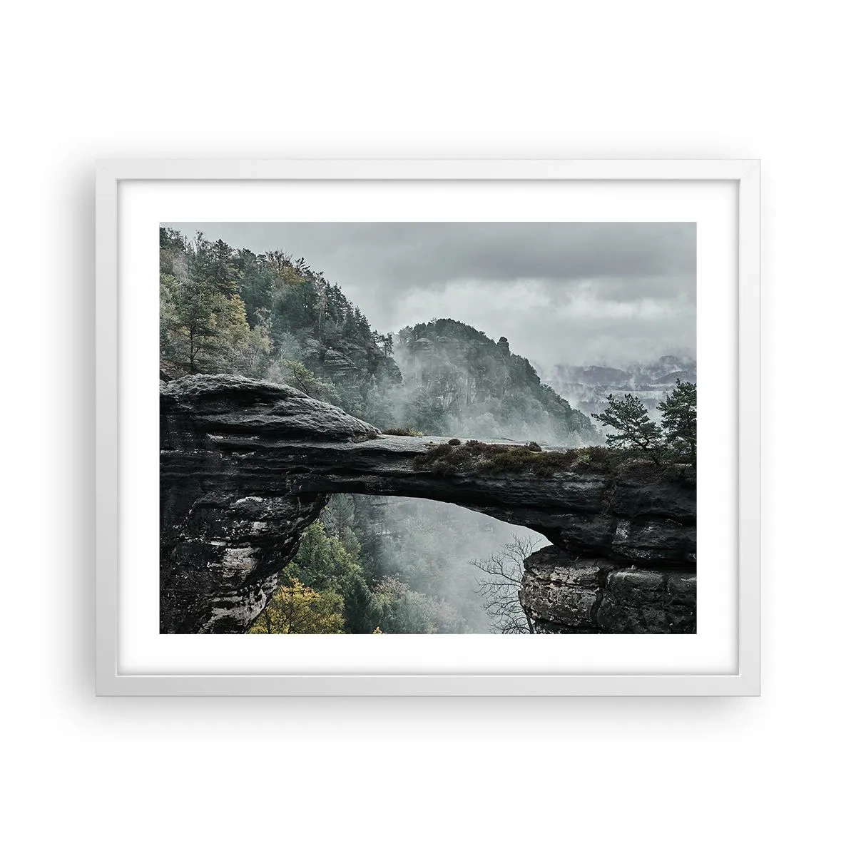 Plagát v bielom ráme - Dobrodružstvo práve začína - 50x40 cm