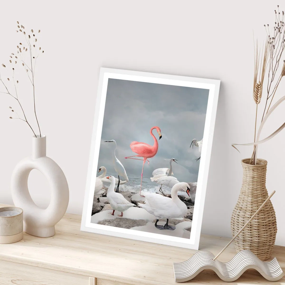 Plagát v bielom ráme - Kde som sa tu vzal? - 61x91 cm