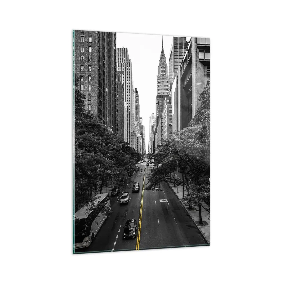 Obraz na skle - Newyorské ráno - 80x120 cm