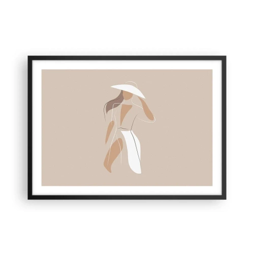Plagát v čiernom ráme - Móda je zábava - 70x50 cm