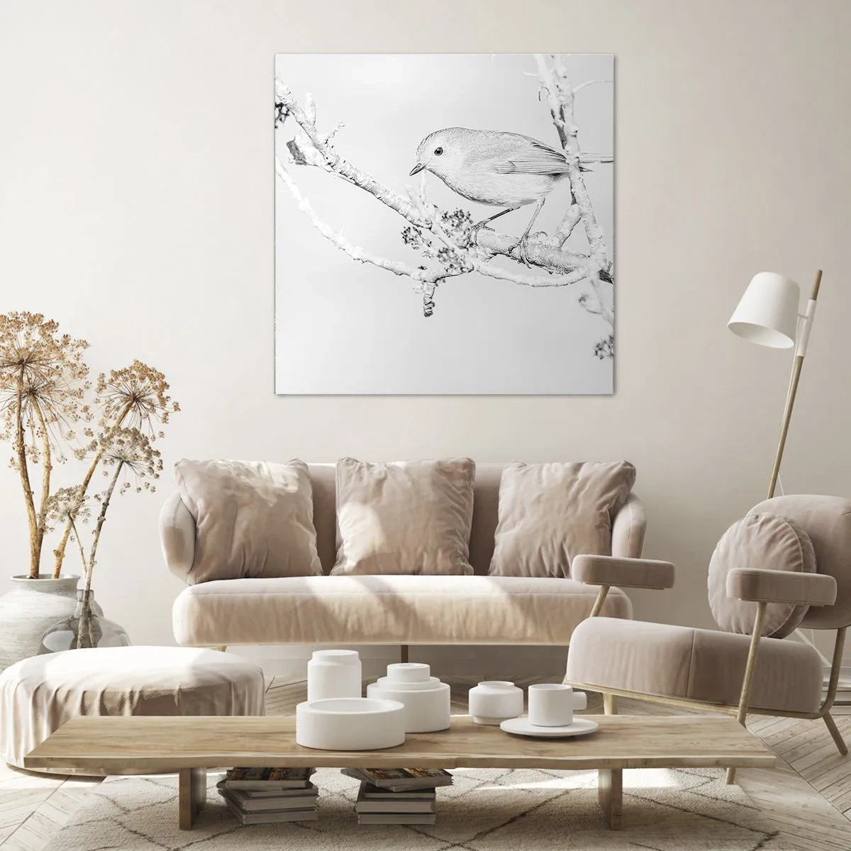 Obraz na plátne - Zimné ráno - 60x60 cm