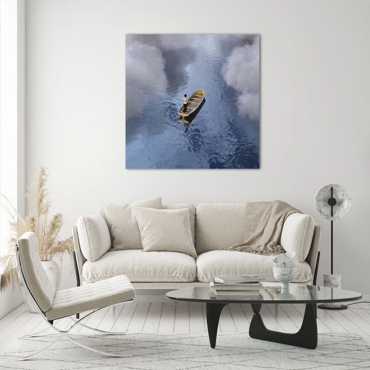 Obraz na skle - Život – cesta – neistota - 70x70 cm
