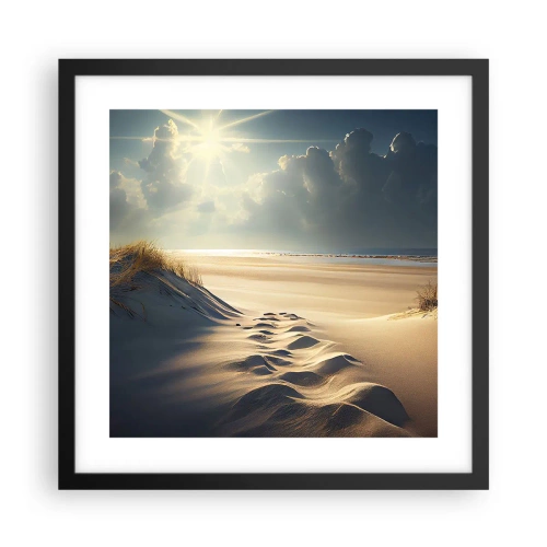 Plagát v čiernom ráme - Upokojujúca krajina - 40x40 cm
