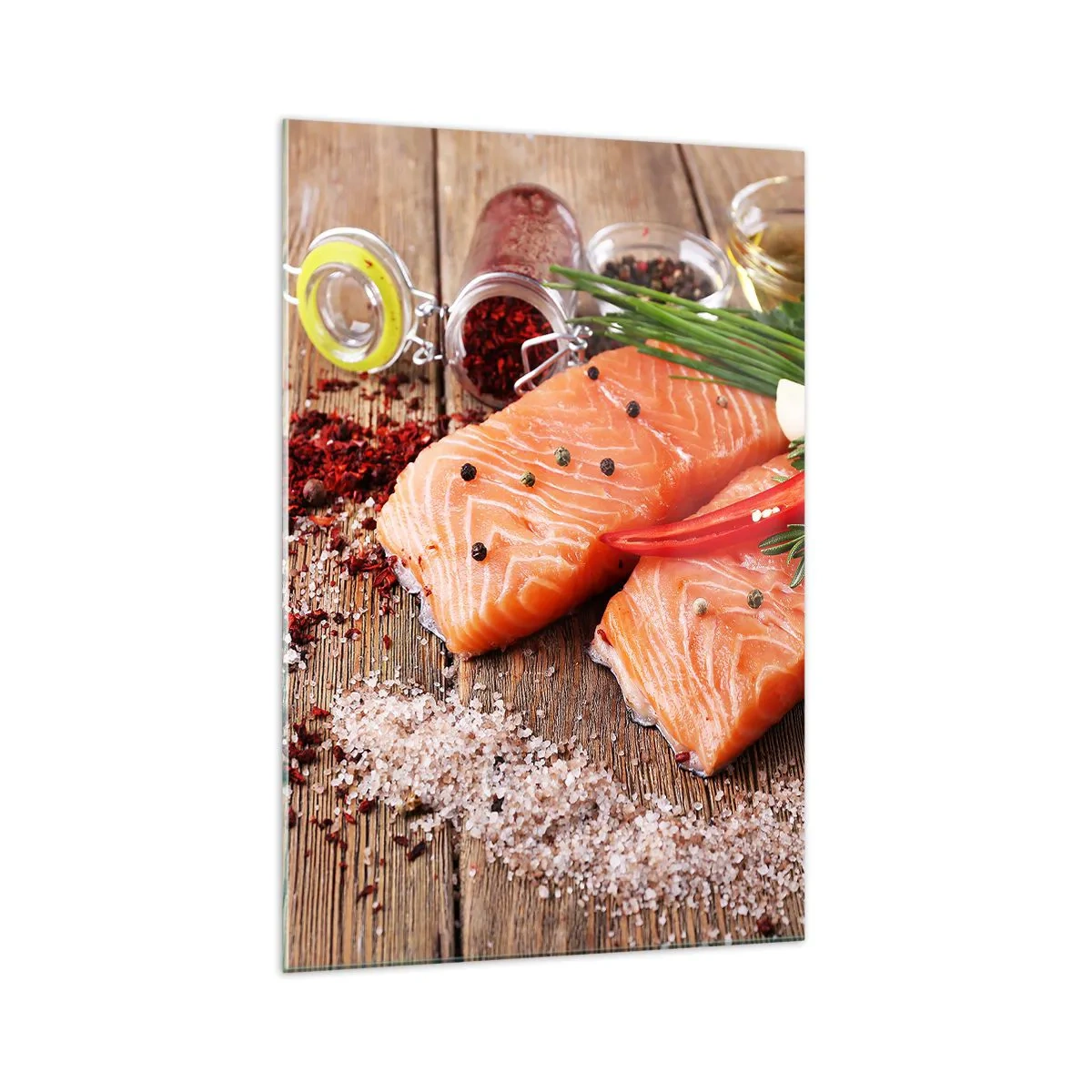 Obraz na skle - Nórske dobrodružstvo v kuchyni - 70x100 cm