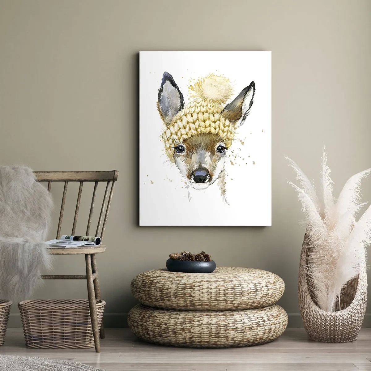 Obraz na plátne - V zime v snežnom lese - 50x70 cm